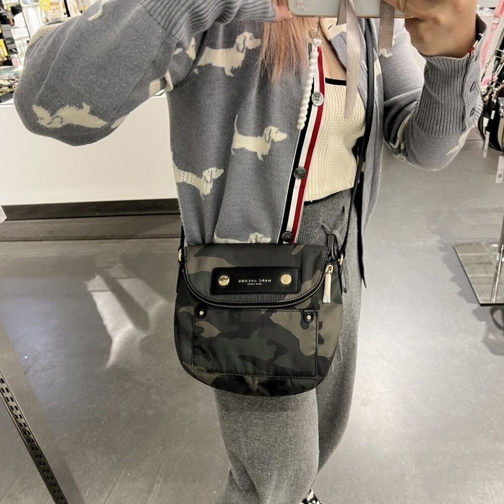 NWT Marc Jacobs Nylon Mini Natasha Crossbody Bag 4S5HMS035H02 CAMO MULTI